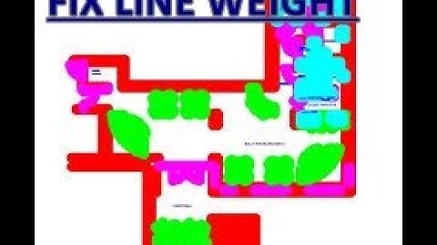 Fix Line weight for printing cad dwg or making Pdf
