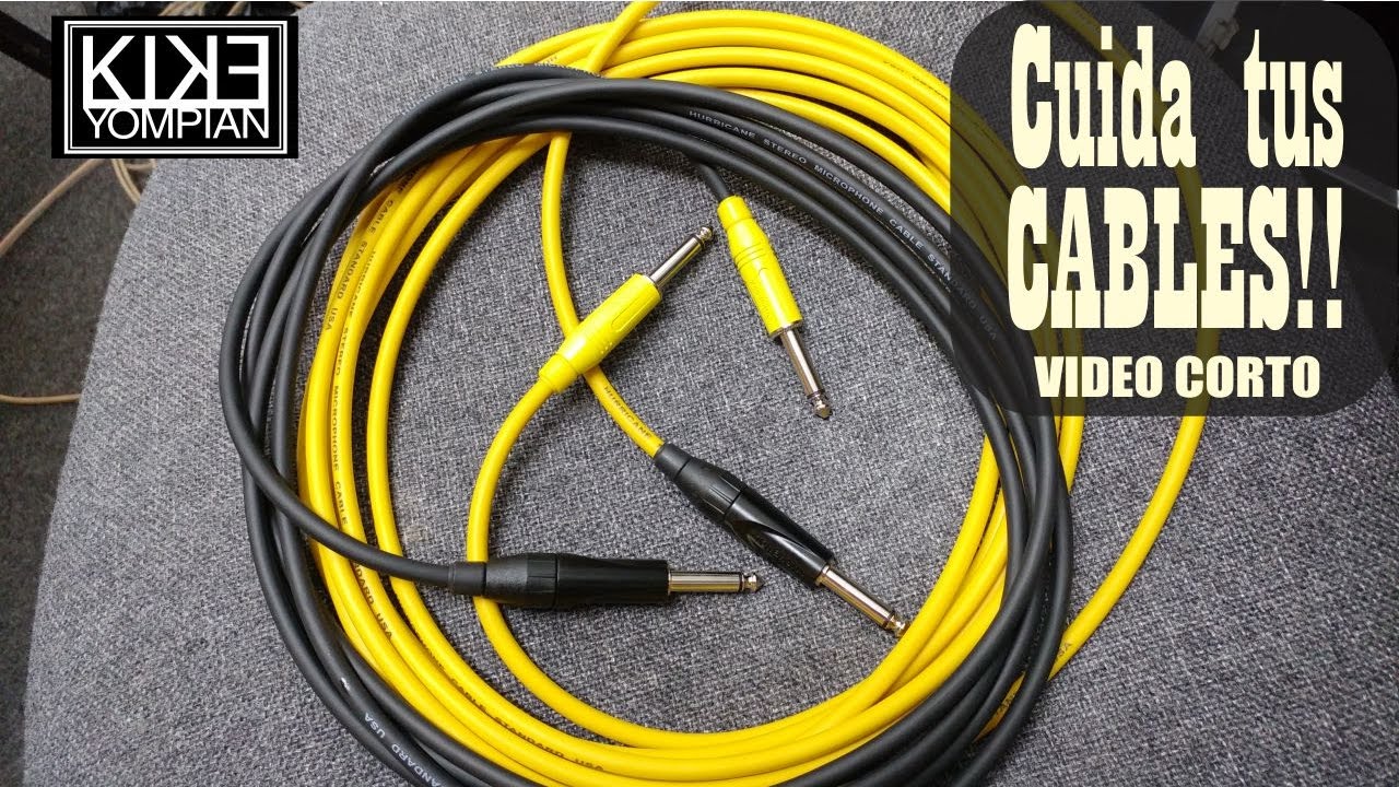 y guardando los cables de mi guitarra eléctrica - YouTube