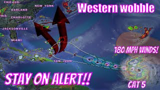 Hurricane Lee Just Got Worse 180 mph Winds Cat 5 Tracking West - The WeatherMan Plus