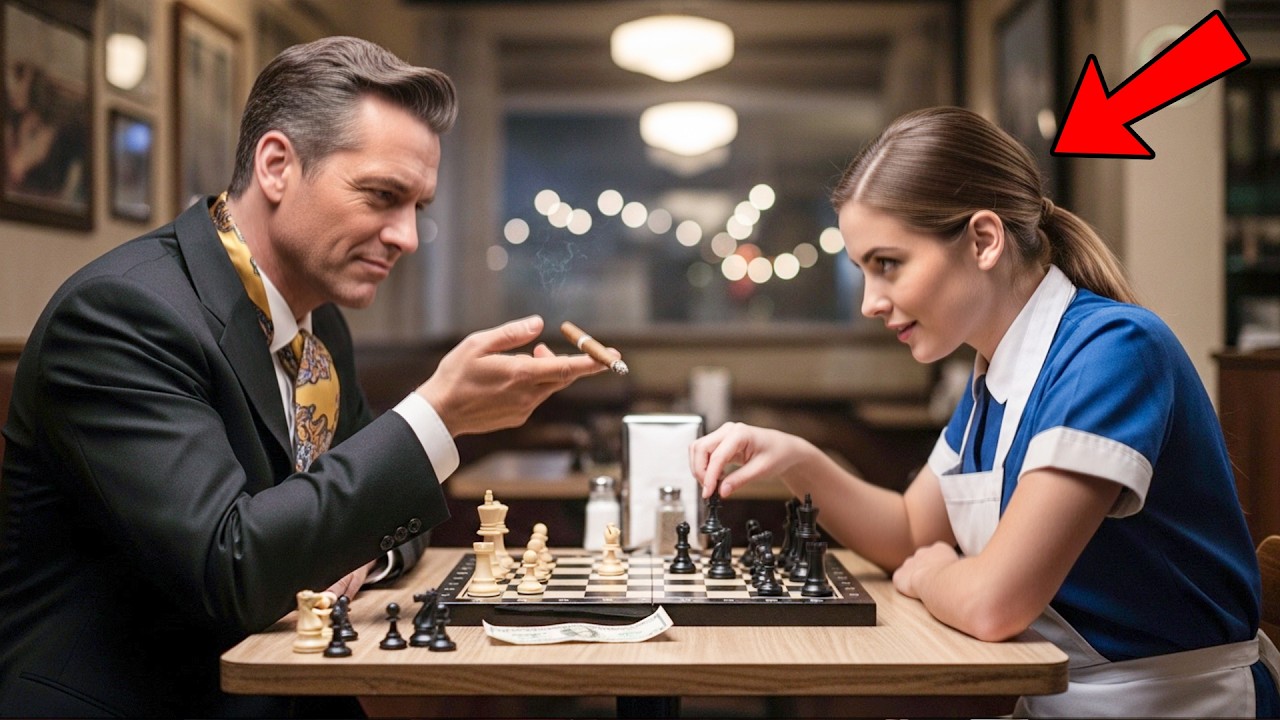 Arrogant Chess Champion Accepts a Bet From a Waitress — Instantly Loses in 6 Moves