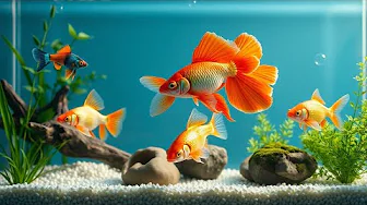 Underwater Serenity | Tropical Aquarium Ambience with Gentle Bubbles