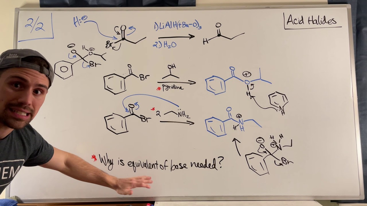 Practicing Rxns of Carboxylic Acid Derivatives (Worksheet Solutions ...