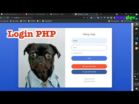 Hướng dẫn cách xây dựng trang login php đơn giản và đẹp #10 |dandev