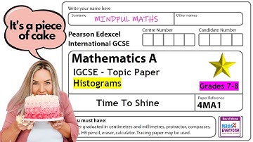 Histograms - GCSE Mathematics Exam Questions