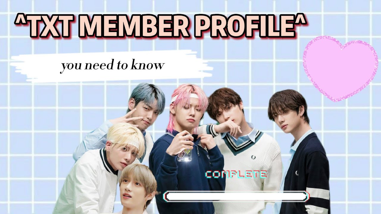 TXT Member Profile [Real Name, Birthday, Favorite, Fact] - YouTube