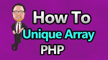 PHP - Unique Array Values