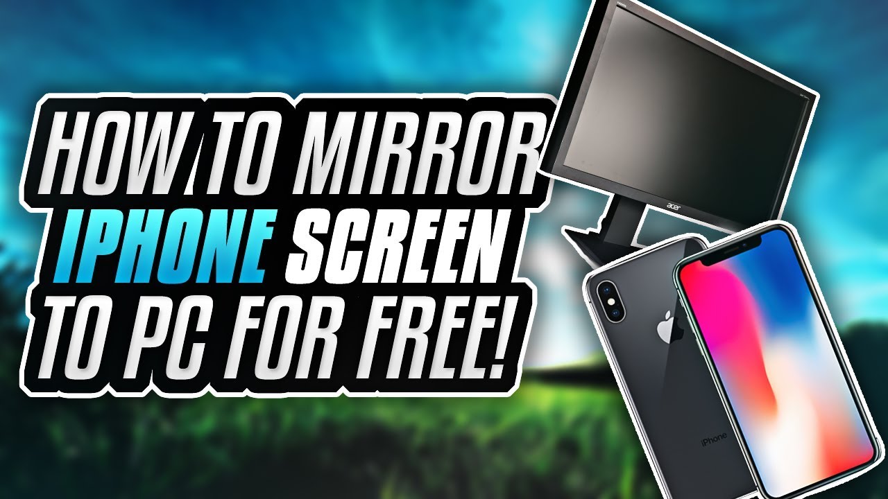 How to Mirror iPhone Screen to PC! | For Free! | 2019 | Easiest Way ...