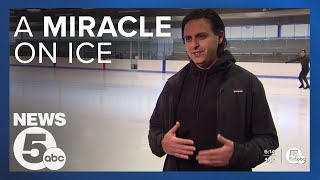 Man suffers heart attack while playing hockey, players save his life