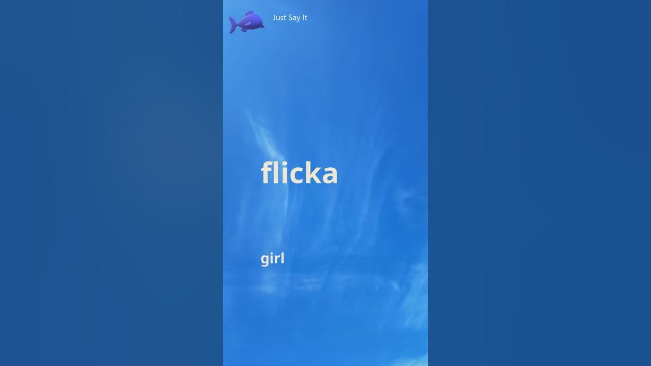 how-to-say-girl-in-swedish-word-flicka-youtube