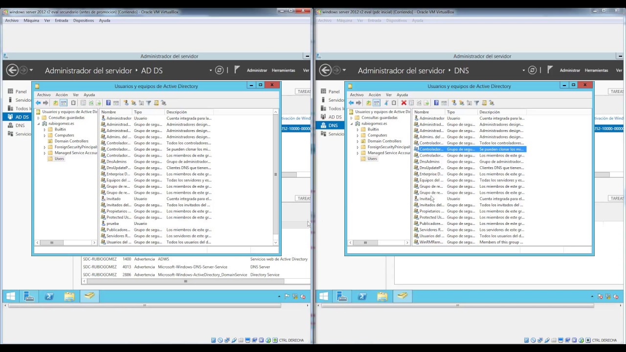 3 crear controlador de dominio adicional windows server 2012 r2 - YouTube