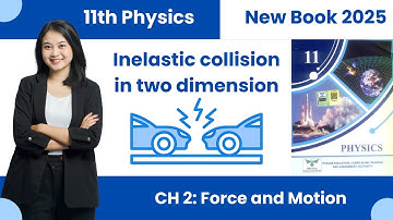 Inelastic collision in two dimensions In Urdu/Hindi | 11th class physics new book 2025 | chapter 2