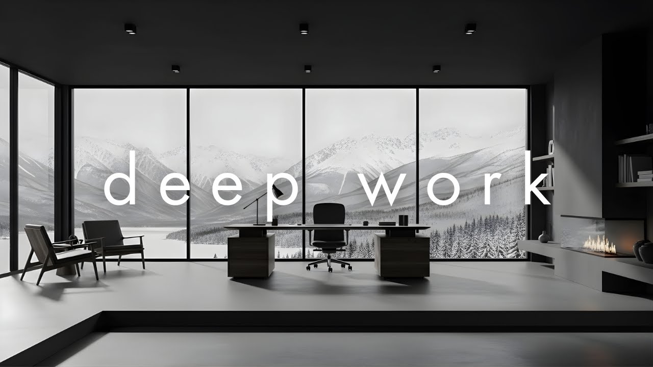 Focus Like a CEO • Deep Work Music — Minimal Winter Office