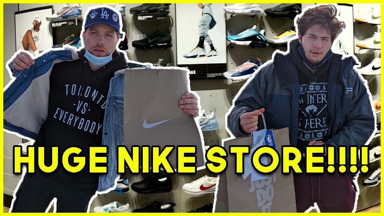 VISITING THE NIKE FLAGSHIP IN TORONTO MUCH HEAT!!) - YouTube