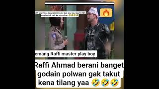 Raffi Berani Banget Godain Polwan Gak Takut Yaa Kena Tilang vidioshort raffiahmad
