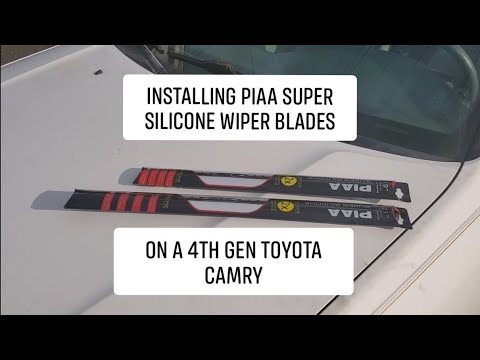Installing PIAA Super Silicone Windshield Wiper Blades on a 4th gen Toyota Camry