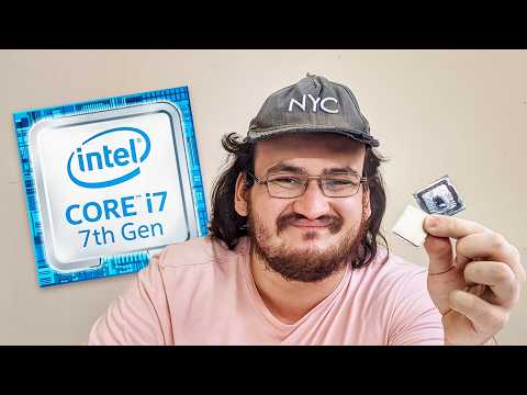I removed the cover from the Core i7 7700K, did it cool down? 🥶❄️