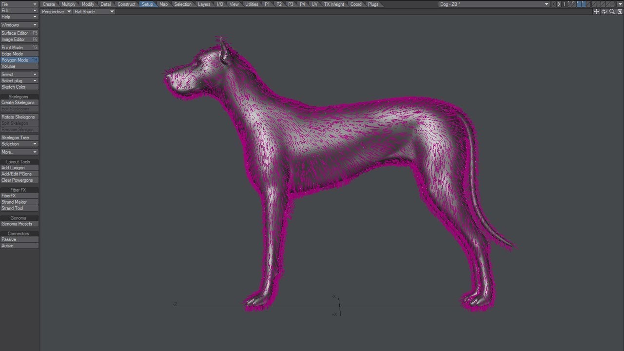 LightWave Hair - Strand Modeler, Quadruped - FiberFX 🔸
