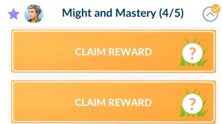 Might and Mastery Special research task and page in Pokemon go