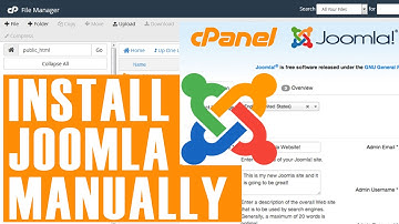How to install Joomla manually in cPanel?