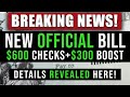 (BREAKING NEWS! OFFICIAL BILL!) $600 SECOND STIMULUS CHECK UPDATE & STIMULUS PACKAGE UPDATE 12/20/20