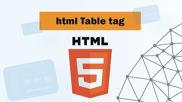 HTML Table Tag Tutorial in  Urdu / Hindi  - Part 1