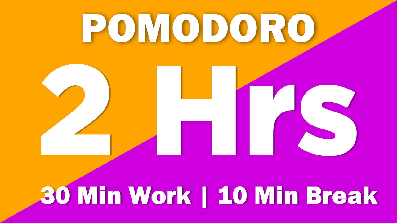 2 Hour Pomodoro Technique - 30 / 10 Timer Study for Dreams & Deep Focus ...
