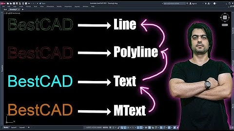 how to Convert Text to Polyline or line in Autocad 2023 - autocad tips and tricks