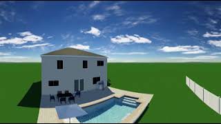 Rectangle Swimming Pool with Sun Shelf by Patio Pools