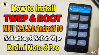 How to Install TWRP & ROOT MIUI 12.0.2.0 Android 10 Method on Redmi Note 8 Pro | 100% Safe Method |