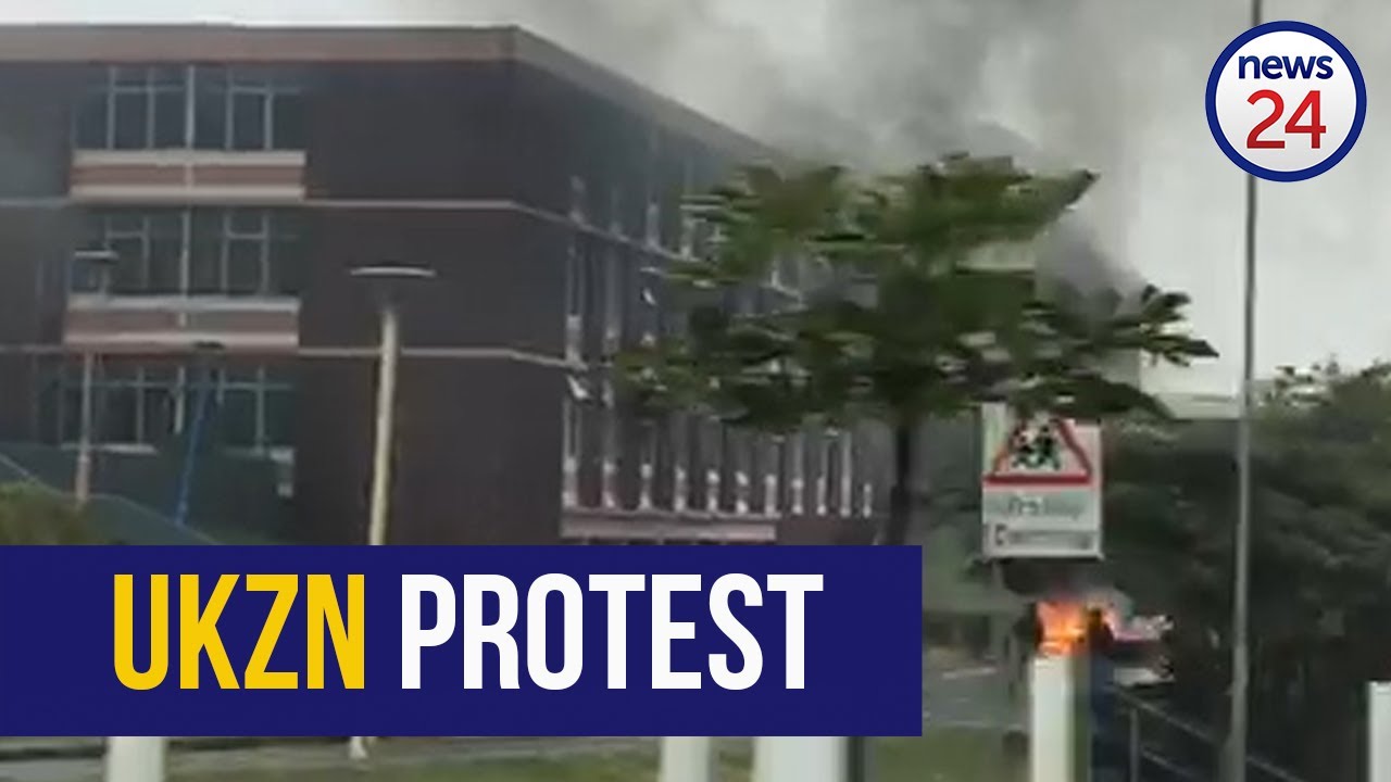 WATCH | Varsity gym, mattresses and fridges set alight in student protests at UKZN