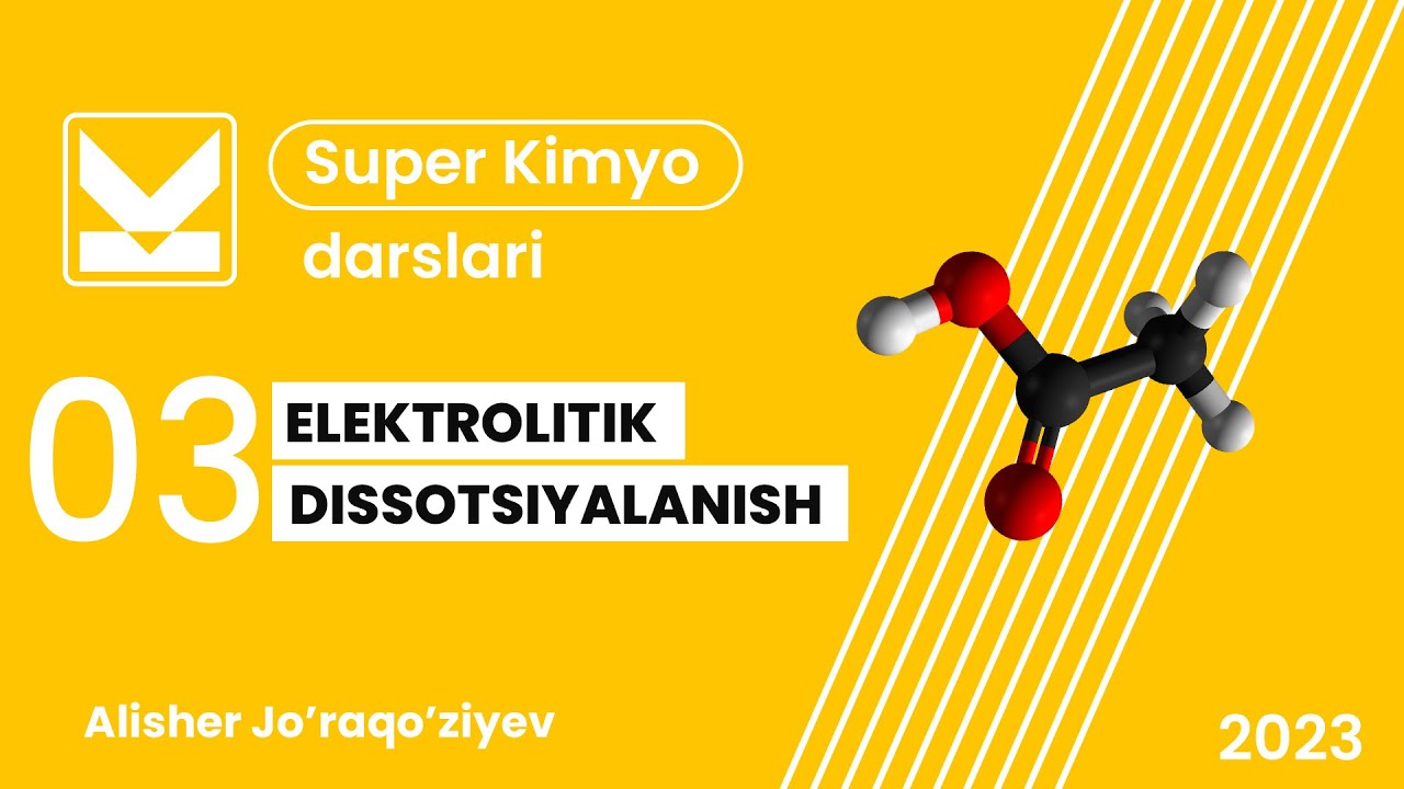 DISSOTSIYALANISH NAZARIYASI (to'liq holda)