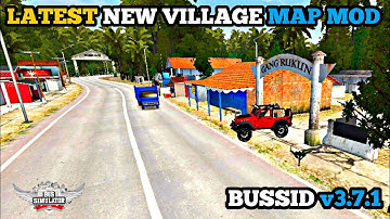 NEW VILLAGE MAP MOD For Bus Simulator Indonesia | Bussid v3.7.1
