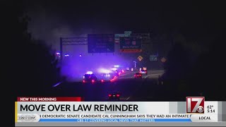 NC Highway Patrol reports 8 members have been hit by vehicles not moving over since June