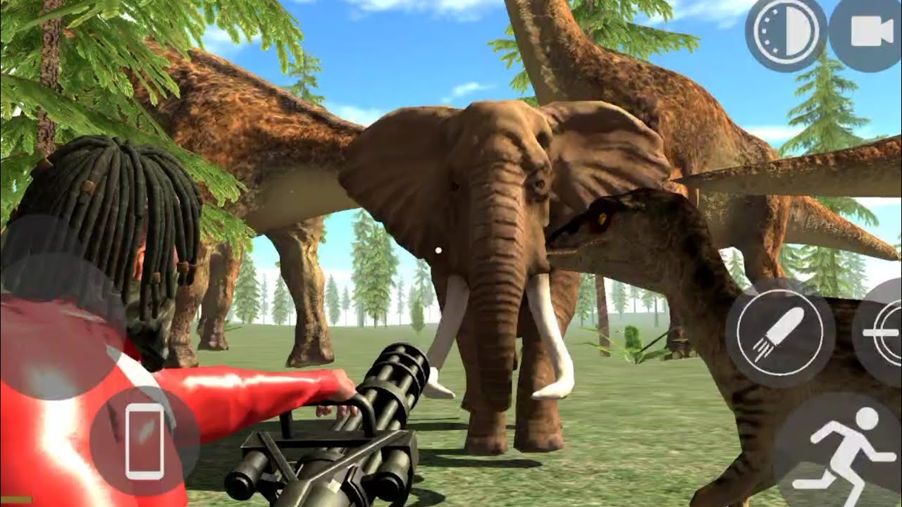 Indian bikes driving 3d Jurassic Park Me Hathi Se War | Franklin War Janwaro Se 