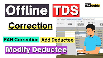 TDS return offline correction filing 2025-26 | TDS correction offline 2025-2026 | TDS revised return