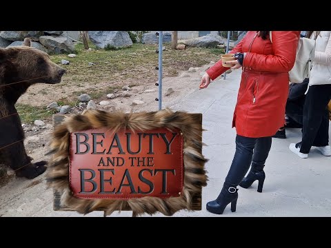 Feeding Bear In My High Heel Boots! 😀😜