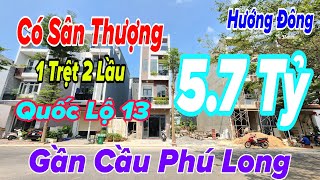 1301 Bán Nhà Gần Cầu Phú Long, Quốc Lộ 13, Siêu Thị Aeon, 1 Trệt 2 Lầu, Sân Thượng