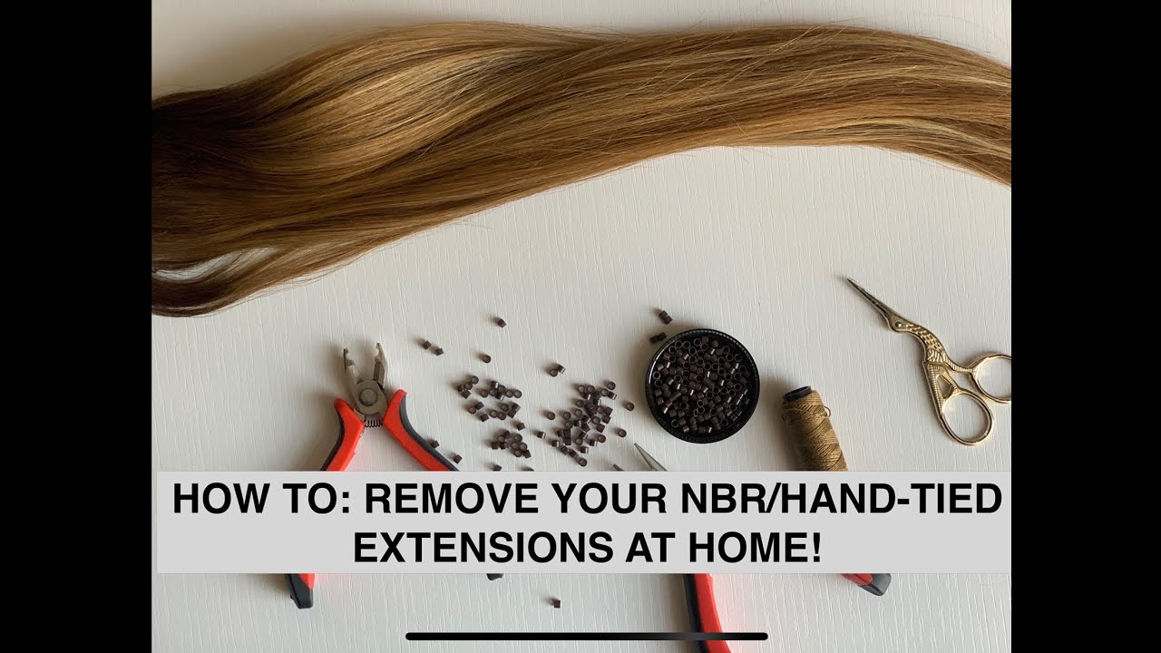 HOW TO REMOVE HAND TIED EXTENSIONS AT HOME 