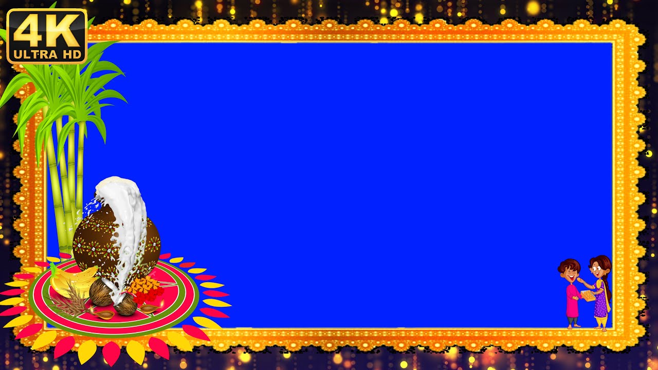 Happy sankranthi frames animation festival frames pongal animation background download use for edit