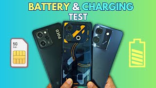 (5G) Full Battery Drain and Charging Test - Infinix GT 10 Pro vs POCO X5 Pro vs Infinix Note 30.