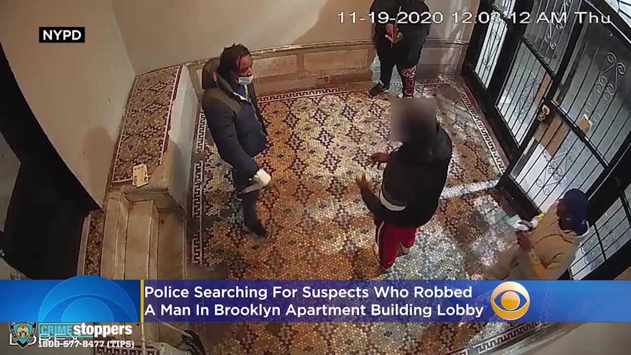 Police: Armed Suspects Caught On Video Robbing Man Inside Brooklyn Lobby