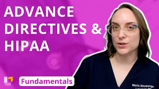 Advance Directives and HIPAA - Fundamentals of Nursing - Principles | @LevelUpRN