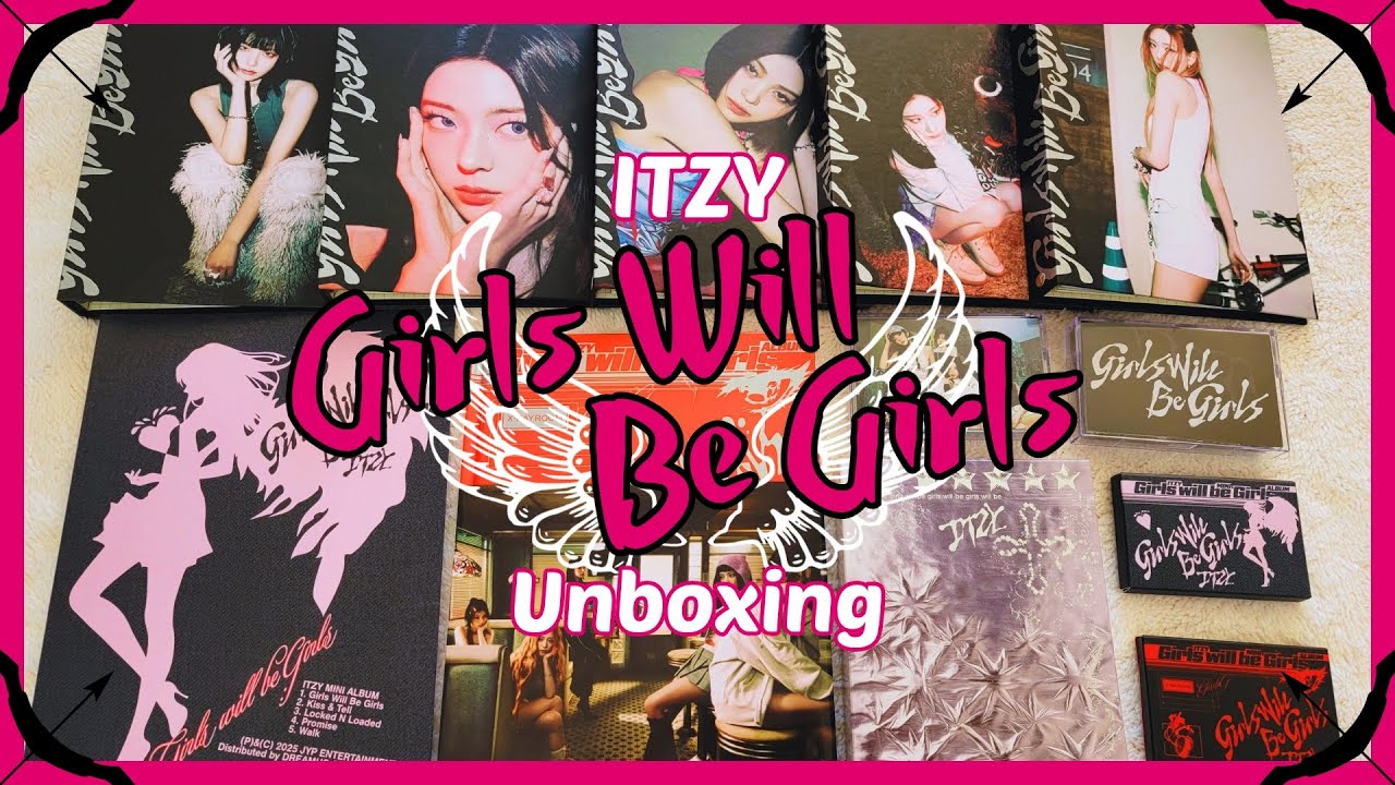 Unboxing ITZY (있지) GIRLS WILL BE GIRLS [Photobook, Folder, Box, Binder, Cassette, Platform Versions]