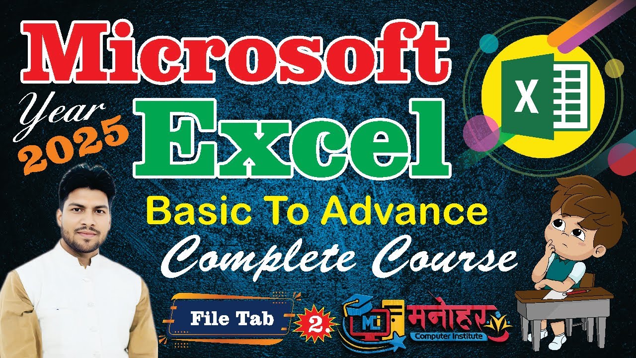 File Tab in Excel | Complete Use in Hindi | Excel Tutorial for ...