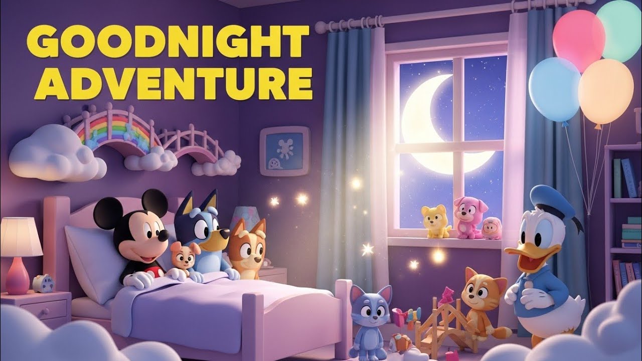 “Goodnight Adventure 🌙 | Bedtime Poem for Kids with Mickey & Friends”