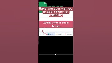 Spice Up Your Sheets: Adding Colorful Emojis to Spreadsheet Tabs #googlesheets #emoji #excel