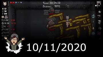Binding Of Isaac Afterbirth+: 10/11/2020 Daily [High Speed]