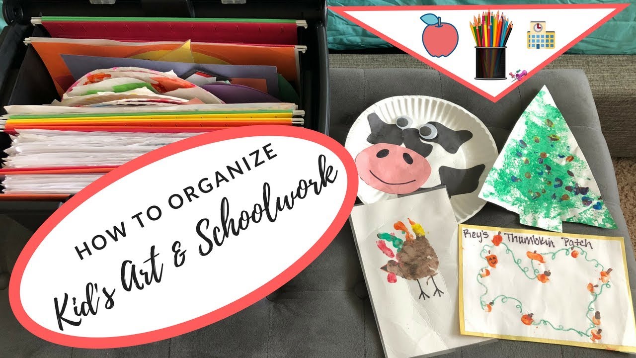 How to Organize and Store Kid's Art and Schoolwork