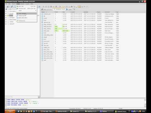 Changing connection host for root using HeidiQSL utility