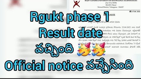 RGUKt iiiit basar selection list result declared